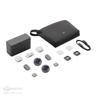 System mikrofonów bezprzewodowych DJI Mic Mini 2 (2 TX + 1 Mobile RX + Etui ładujące)