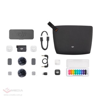 System mikrofonów bezprzewodowych DJI Mic Mini 2 (2 TX + 1 RX + Etui ładujące)