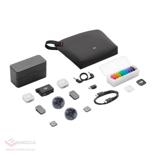 System mikrofonów bezprzewodowych DJI Mic Mini 2 (2 TX + 1 RX + Etui ładujące)