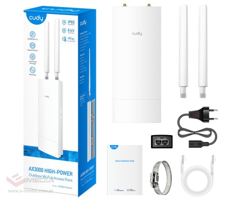 PUNKT DOSTĘPOWY AP3000 OUTDOOR Wi-Fi 6 CUDY