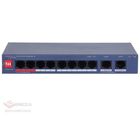 SWITCH POE CS4010-8ET2GT-110 8-PORTOWY DAHUA
