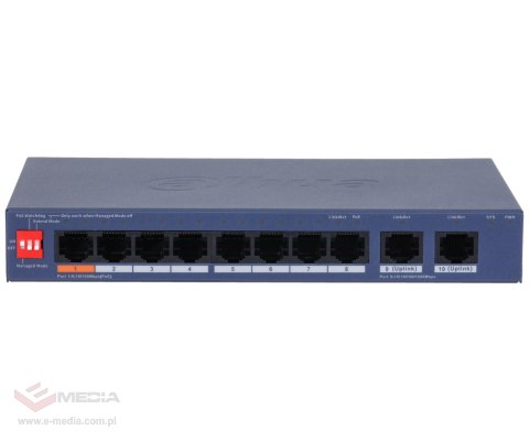 SWITCH POE CS4010-8ET2GT-60 8-PORTOWY DAHUA