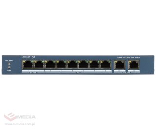 SWITCH POE DS-3E1310HP-EI(B) 8-PORTOWY Hikvision