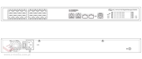 SWITCH POE S4220-16GT-240 16-PORTOWY SFP DAHUA