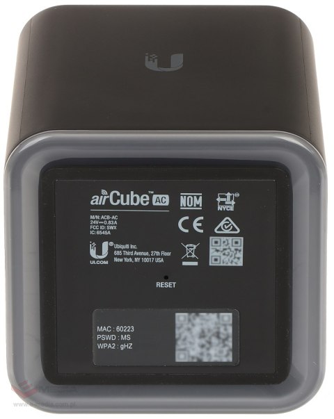 PUNKT DOSTĘPOWY +ROUTER ACB-AC Wi-Fi 5, 5 GHz, 2.4 GHz, 867 Mbps + 300 Mbps UBIQUITI