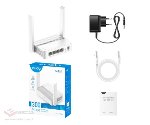 ROUTER WR300 2.4 GHz 300 Mb/s CUDY
