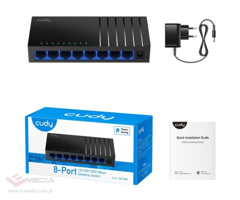 SWITCH GS108D 8-PORTOWY CUDY