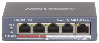 SWITCH POE DS-3E1105P-EI-V2 4-PORTOWY Hikvision