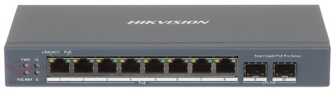SWITCH POE DS-3E1510P-SI 8-PORTOWY SFP Hikvision