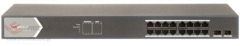 SWITCH POE DS-3E1518P-SI 16-PORTOWY SFP Hikvision