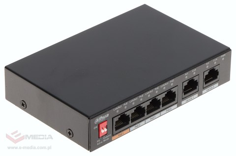 SWITCH POE PFS3006-4ET-60-V2 4-PORTOWY DAHUA