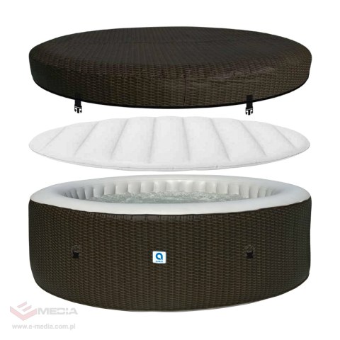 Spa ogrodowe, jacuzzi pompowane AVENLI NICE 6 osobowe 204x70 brąz