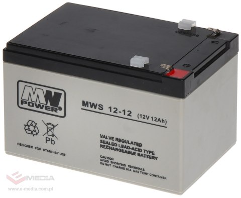AKUMULATOR 12V/12AH-MWS