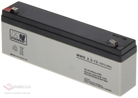 AKUMULATOR 12V/2.3AH-MWS