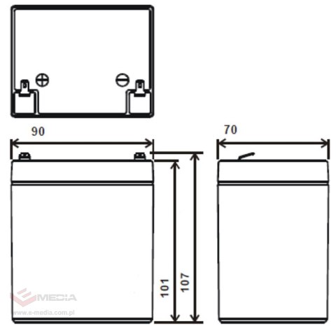 AKUMULATOR 12V/5AH-MWS
