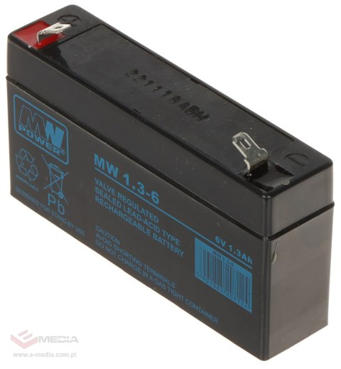 AKUMULATOR 6V/1.3AH-MW