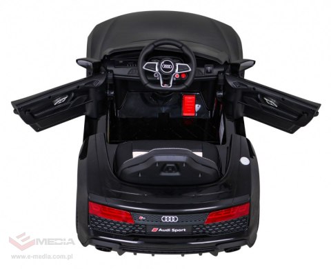 Audi R8 LIFT Samochodzik na akumulator Czarny + Pilot + Koła EVA + MP3 + LED