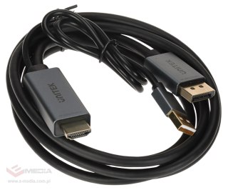 KONWERTER HDMI / DISPLAYPORT V1714AGY01 1.8 m, 4K UHD UNITEK