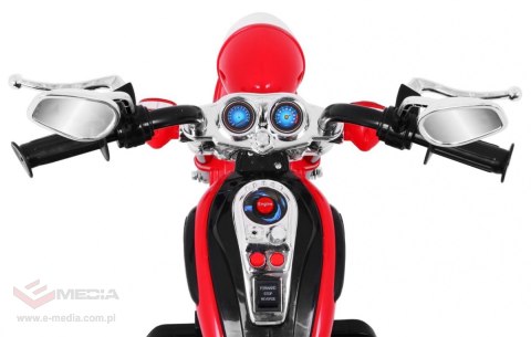 Motorek Chopper NightBike Czerwony