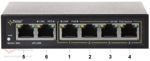 SWITCH POE S-64 4-PORTOWY PULSAR