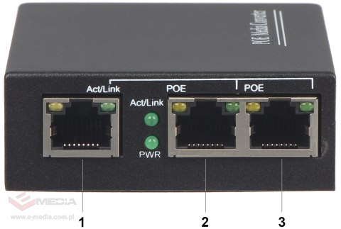 SWITCH POE SPS-2P/1 3-PORTOWY