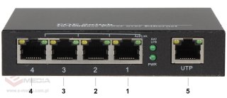 SWITCH POE SPS-4P/1 5-PORTOWY