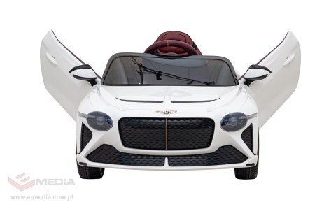 Autko Bentley Bacalar na akumulator dla dzieci Biały + Pilot + EVA + Wolny Start + Audio LED