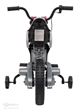 Motor PANTONE 361C na akumulator dla dzieci Różowy + Panel audio + Wolny Start + Koła EVA