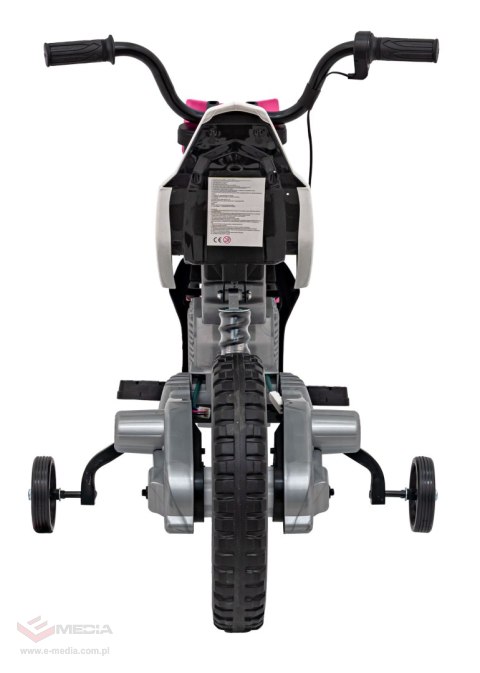 Motor PANTONE 361C na akumulator dla dzieci Różowy + Panel audio + Wolny Start + Koła EVA