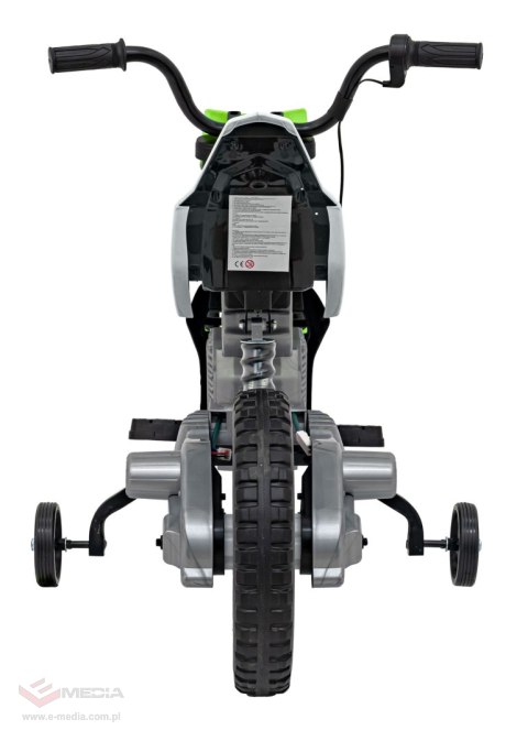 Motor PANTONE 361C na akumulator dla dzieci Zielony + Panel audio + Wolny Start + Koła EVA