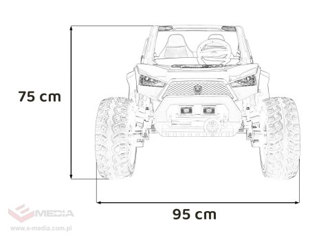 Pojazd Buggy Clash STRONG 4x4 Biały
