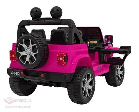 Pojazd Jeep Wrangler Rubicon Różowy