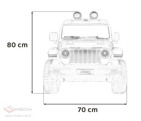 Pojazd Jeep Wrangler Rubicon Różowy
