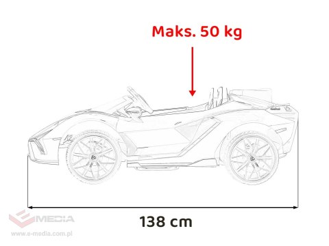 Pojazd Lamborghini SIAN Biały