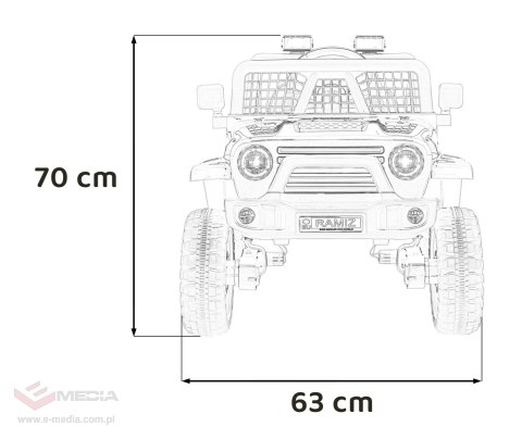 Pojazd OFF ROAD 4x4 SPORT Czarny