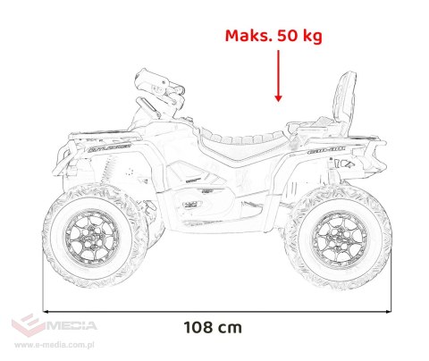 Quad Can Am Outlander ATV Niebieski