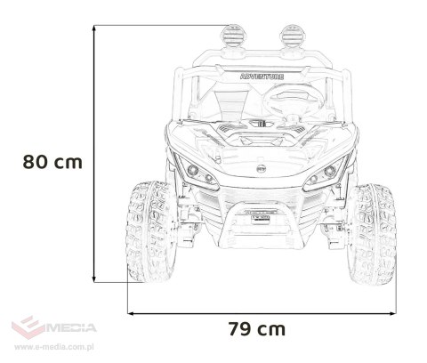 Pojazd Buggy SPEEDY 4x4 Biały