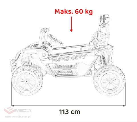 Pojazd Buggy SPEEDY 4x4 Różowy