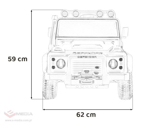 Pojazd Land Rover Defender 110 SVX Concept Biały