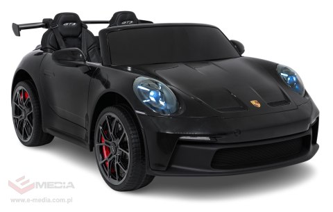 Pojazd Porsche 911 GT3 Czarny, wyścigowy samochód dla dzieci