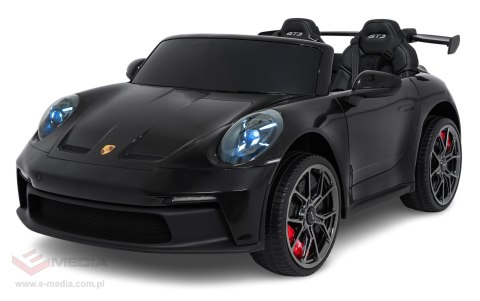 Pojazd Porsche 911 GT3 Czarny, wyścigowy samochód dla dzieci