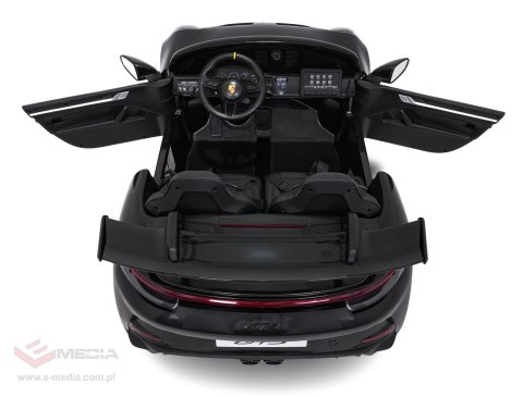 Pojazd Porsche 911 GT3 Czarny, wyścigowy samochód dla dzieci