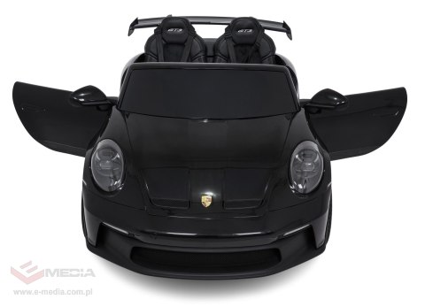 Pojazd Porsche 911 GT3 Czarny, wyścigowy samochód dla dzieci
