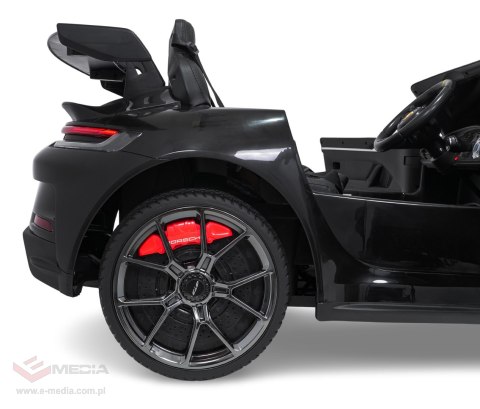 Pojazd Porsche 911 GT3 Czarny, wyścigowy samochód dla dzieci