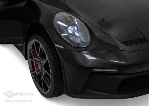 Pojazd Porsche 911 GT3 Czarny, wyścigowy samochód dla dzieci
