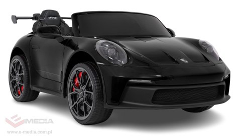 Pojazd Porsche 911 GT3 Czarny, wyścigowy samochód dla dzieci