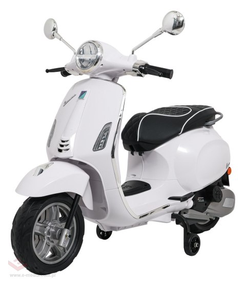 Pojazd Skuter Vespa ROMA Biały motorek dla dziecka