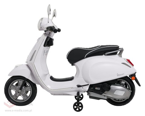 Pojazd Skuter Vespa ROMA Biały motorek dla dziecka