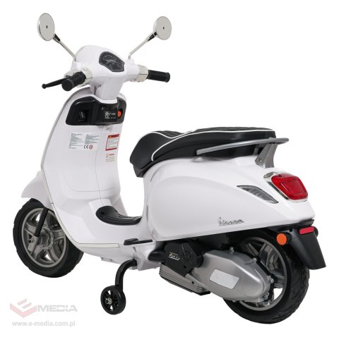 Pojazd Skuter Vespa ROMA Biały motorek dla dziecka