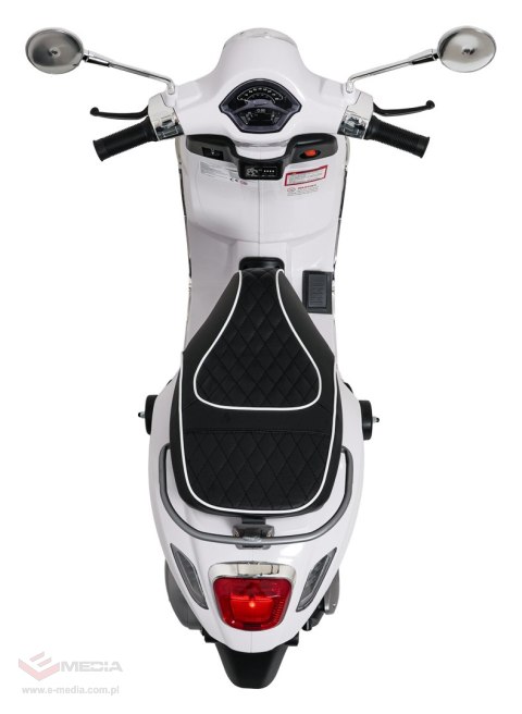 Pojazd Skuter Vespa ROMA Biały motorek dla dziecka